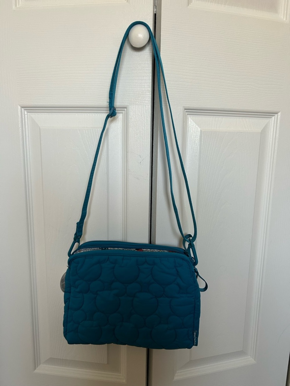 Vera Bradley Disney Triple Compartment Aqua Color Crossbody